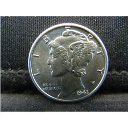 1943 Mercury Dime Gem BU Blazer