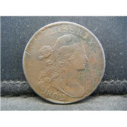 1802 Draped Bust Large Cent XF Details