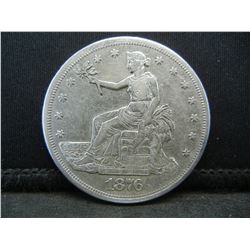1876 S Trade Dollar XF+