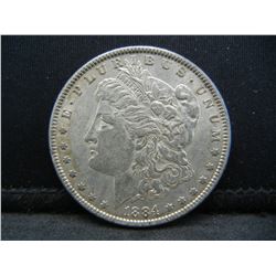 1884 Morgan Dollar AU