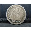 Image 1 : 1854 Arrows Seated Quarter XF