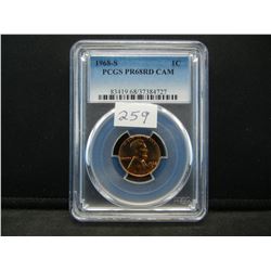 1968 S Lincoln Cent PCGS PR68 Cameo