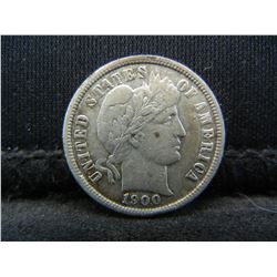 1900 Barber Dime AU++