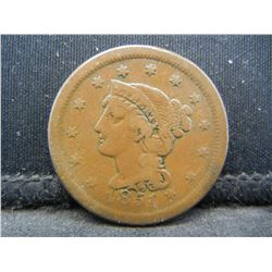 1851 Large Cent Strong details