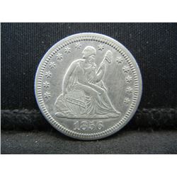 1856 Seated Quarter XF/AU