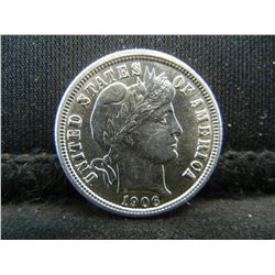 1906 Barber Dime CH BU Flashy