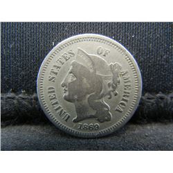 1869 Three Cent Nickel