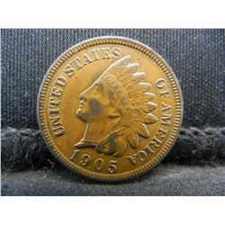 1905 Indian Cent AU/BU