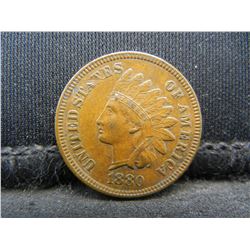 1880 Indian Cent AU++