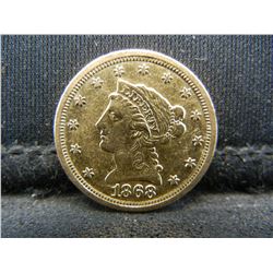 1868 S $2.50 Gold AU Liberty Scarce Date