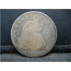1873 Arrows Seated Half Dollar Better Date