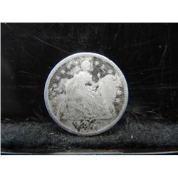 1857 Seated Dime VF