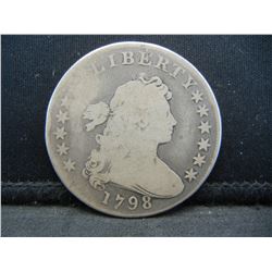 1798 Bust Dollar G/VG Nice Original Coin Scarce