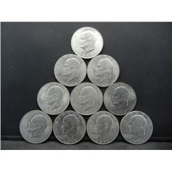 (10) Ike Dollars Various Grades and Dates