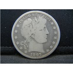 1897 O Barber Half Dollar VG Key Date