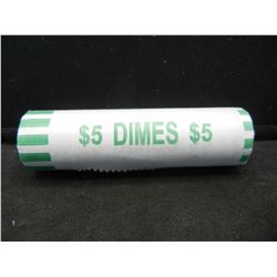 Paper Wrapped United States Roll of Mercury Silver Dimes