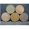 Image 2 : 5 - United States Cull Large Cents - Readable Dates