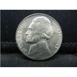 1945-P United States Jefferson Silver Nickel - War Time
