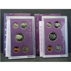 1989 & 1990 United States Clad Proof Sets in Original Packaging