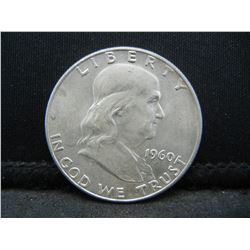 1960 United States Franklin Silver Half Dollar
