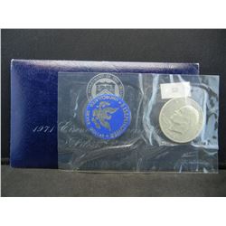 1971-S United States Uncirculated 40% Silver Eisenhower Ike Dollar in Original Packaging