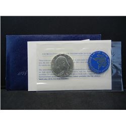 1974-S United States Uncirculated 40% Silver Eisenhower Ike Dollar in Original Packaging