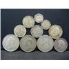Image 2 : 10 Count Mixed World Silver Coins