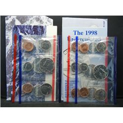 1997 & 1998 United States Uncirculated P & D Mint Set in Original Packaging