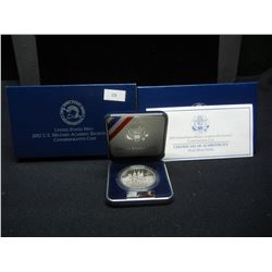 2002 United States Military Academy Proof Silver Dollar in Original Packaging