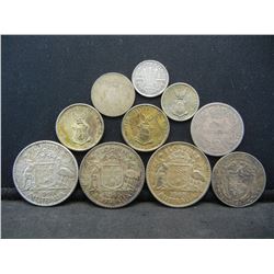 10 Count World Silver Coins