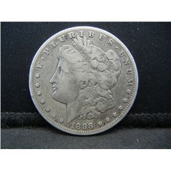 1898-S SILVER (90%) MORGAN DOLLAR