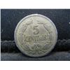 Image 2 : 1945 SILVER VENEZUELA 5C