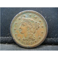 1854 Large Cent