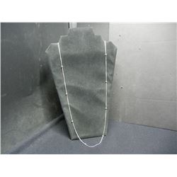 32" Sterling Beaded Necklace