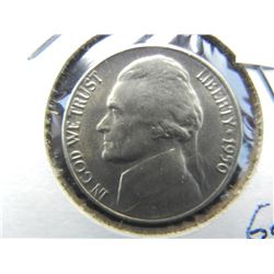 1950 D Jefferson Nickel Gem BU Key date Full Steps