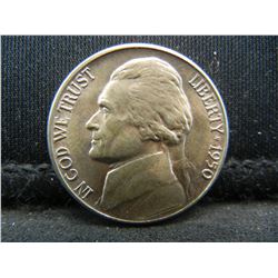 1950 D Jefferson Nickel Gem Bu Full Steps