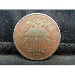 1866 Rays Shield Nickel Fine Better date
