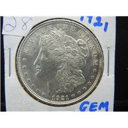 1921 Morgan Dollar gem BU