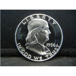 1956 Franklin Half Dollar Gem Proof Nice! Looks Cameo