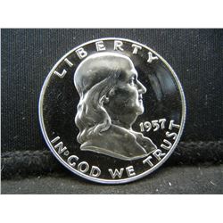 1957 Franklin Half Dollar Gem Proof Nice