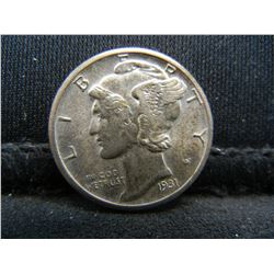 1931 D Mercury Dime Bu Pretty Colors!!