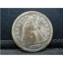 1878 CC Seated Quarter F/VF Semi Key date