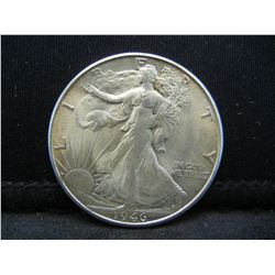 1946 S Walking Liberty half Dollar CH BU Nice