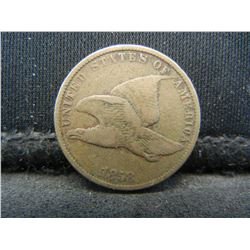 1858 Flying Eagle Cent VF