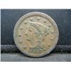 Image 1 : 1853 Large Cent XF Nice