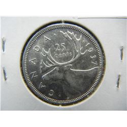 Silver 1937 Canada Quarter High Grade
