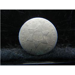1853 Three Cent Silver Nice