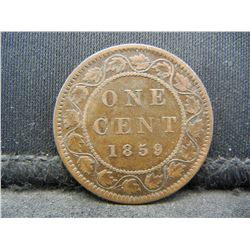 1859 Canada Large Cent Better Date