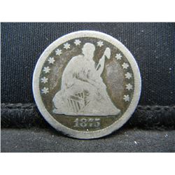 1875 Seated Quarter