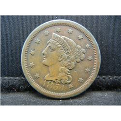 1854 Large Cent XF